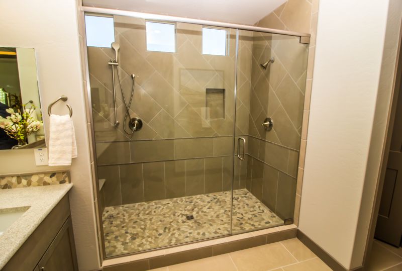 Modern Walk-in Shower with Glass Walls
